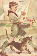 * T3 Márton L.-féle Cserkészlevelezőlapok Kiadóhivatala / Hungarian Scout Art Postcard S: Márton L. (Rb) - Ohne Zuordnung