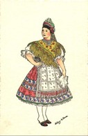 ** T1/T2 Sárközi Magyar Népviselet / Hungarian Folklore From Sárköz S: Szilágyi G. Ilona - Non Classificati