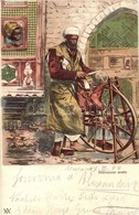 T2/T3 1904 Remouleur Arabe / Arab Knife Grinder Man, Folklore, Litho (EK) - Ohne Zuordnung