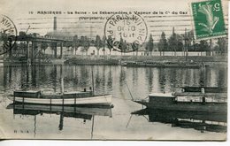 92...HAUTS DE SEINE...ASNIERES...LE DEBARCADERE   A VAPEUR DE LA Cie DU GAZ - Asnieres Sur Seine