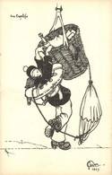 ** T1 Les Captifs / French Navy Art Postcard, Mariner With Balloon S: Gerver - Non Classés