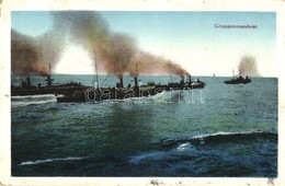 T2/T3 Gruppenmanöver. K.u.K. Kriegsmarine / WWI Austro-Hungarian Navy Fleet During Maneuver. G. C. Pola 1912/13. (EK) - Ohne Zuordnung