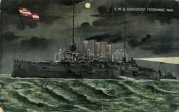 ** T2/T3 SMS Erzherzog Ferdinand Max Az Osztrák-Magyar Haditengerészet Erzherzog-osztályú Pre-dreadnought Csatahajója Zá - Non Classés
