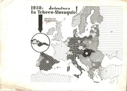 T2/T3 1938 Detruisez La Tcheco-Slovaquie! / Döntsétek Meg Csehszlovákiát! A Turul Szövetség Pécsi Kerületének Kiadása, F - Zonder Classificatie