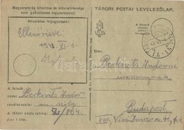 T2/T3 1943 Berkovits Andor Zsidó KMSZ (közérdekű Munkaszolgálatos) Levele Feleségének Berkovits Andornénak. Z/804. / WWI - Non Classés