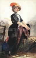 ** T2 'Shall I?' / Lady With Hat, B.K.W.I. Nr. 860/1, Artist Signed - Ohne Zuordnung