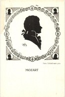 ** T2 Mozart Silhouette. Postkartenverlag Brüder Kohn Wien Serie 108/2. S: Hans Schliessmann - Ohne Zuordnung