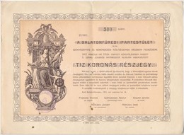 Balatonfüred 1911. 'A Balatonfüredi Ipartestület által Székházépítés és Berendezési Költségeinek Részbeni Fedezésére' Ki - Non Classés