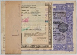 Budapest 1925. 'Rimamurány-Salgó-Tarjáni Vasmű Részvény-Társaság' Tíz Részvénye Egyenként 50P-ről, összesen 500P-ről (2x - Ohne Zuordnung