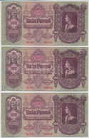 1930. 100P (6x) Sorszámkövetők, Csillagos Sorszám T:II,II- - Non Classés