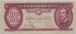 1980. 100Ft, Fekete János, A Magyar Nemzeti Bank Elnökhelyettesének Saját Kezű Aláírásával T:III - Non Classés