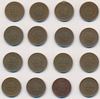 1946. 2f Cu-Zn (3x) + 1947. 2f Cu-Zn (13x) T:1-,2 Ph., Kis Patina - Non Classificati