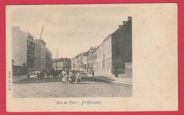 Saint-Ghislain - Rue Du Port ... Groupe D'enfants ( Voir Verso ) - Saint-Ghislain