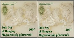 2007. 1Ft-100Ft (8xklf) 'Berán Lajos és A Pengő' Forgalmi Sor, Benne 'Berán Lajos és A Pengő' Ag Emlékérem (10g/0.999/27 - Non Classés