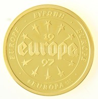 1997. 'Európa - Luxemburg' Au Emlékérem (3,12g/0.585/20mm) T:PP 
1997. 'Europe - Luxembourg' Au Commemorative Medallion  - Ohne Zuordnung