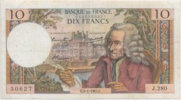 Franciaország 1967. 10Fr T:III Tűly.
France 1967. 10 Francs C:F Needle Holes - Zonder Classificatie