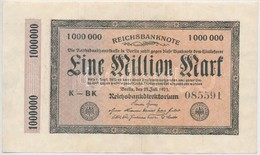 Németország / Weimari Köztársaság 1923. 1.000.000M T:III
Germany / Weimar Republic 1923. 1.000.000 Mark C:F - Ohne Zuordnung