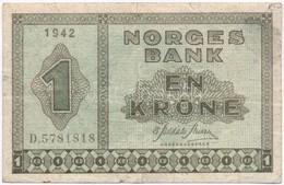 Norvégia 1942. 1K T:III
Norvegia 1942. 1 Krone C:F
Krause 15a - Non Classificati