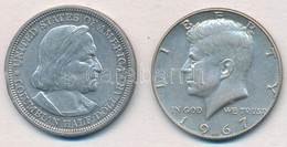 Amerikai Egyesült Államok 1892. 1/2$ Ag 'Kolombusz Kristóf' + 1967. 1/2$ Ag 'Kennedy' T:1-,2
USA USA 1892. 1/2 Dollar Ag - Non Classificati