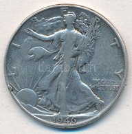 Amerikai Egyesült Államok 1946. 1/2$ Ag 'Walking Liberty' T:2- Ph.
USA 1946. 1/2 Dollar Ag 'Walking Liberty' C:VF Edge E - Ohne Zuordnung