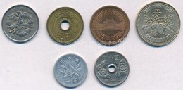 Japán ~1970-2000. 1-500Y (6xklf) T:2,2-
Japan ~1970-2000. 1 Yen - 500 Yen (6xdiff) C:XF,VF - Non Classés