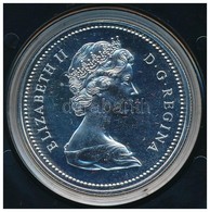 Kanada 1974. 1$ Ag '100 éves Winnipeg' Eredeti Dísztokban T:1 
Canada 1974. 1 Dollar Ag 'Winnipeg Centennial' In Origina - Non Classés