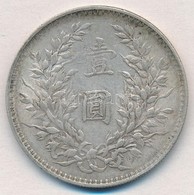 Kína 1914. 1$ (1Y) Ag 'Yüan Shihkai' 6 Karakter T:2
China 1914. 1 Dollar (1 Yuan) Ag 'Yüan Shihkai' 6 Characters C:XF - Non Classés