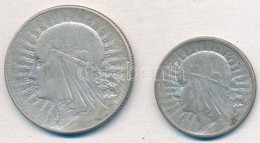 Lengyelország 1932. 2Zl Ag + 1933. 5Zl Ag T:2,2-
Poland 1932. 2 Zlote Ag + 1933. 5 Zlotych Ag C:XF,VF - Non Classés