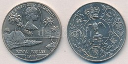 Nagy-Britannia 1977. 25p Cu-Ni 'II. Erzsébet / Uralkodói Ezüst évforduló' + Nyugat-Szamoa 1977. 1T 'II. Erzsébet Trónra  - Non Classés