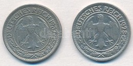 Németország / Weimar Köztársaság 1928D 50pf Ni + Német Harmadik Birodalom 1937A 50pf Ni T:2
Germany / Weimar Republic 19 - Non Classés