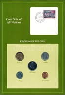 Belgium 1977-1982. 50c-10Fr (5xklf), 'Coin Sets Of All Nations' Forgalmi Szett Felbélyegzett Kartonlapon T:1 
Belgium 19 - Sin Clasificación