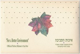 Izrael 1994. 1a-5Sh (6xklf) Piefort Forgalmi Sor, Karton Dísztokban + 'A Jobb Környezetért' Emlékérem T:PP 
Israel 1994. - Non Classés