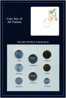 Lengyelország 1979-1985. 10g-20Zl (7xklf), 'Coin Sets Of All Nations' Forgalmi Szett Felbélyegzett Kartonlapon T:1 
Pola - Ohne Zuordnung