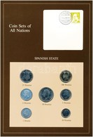 Spanyolország 1983-1985. 1P-100P (7xklf), 'Coin Sets Of All Nations' Forgalmi Szett Felbélyegzett Kartonlapon T:1 
Spain - Ohne Zuordnung