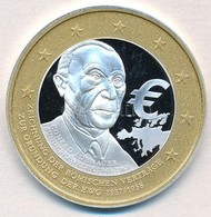 Németország DN 'Konrad Adenauer' Aranyozott, Jelzett Ag Emlékérem (15,23g/0.500/35mm) T:PP Kis Fo.
Germany ND 'Konrad Ad - Ohne Zuordnung