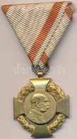 1908. 'Katonai Jubileumi Kereszt' Aranyozott Br Kitüntetés Mellszalagon T:2
Hungary 1908. 'Diamond Jubilee Cross For The - Non Classificati