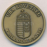 DN 'USA Követség - Magyarország, Budapest / Defense Attache System - United States Of America' Br Emlékérem (40mm) T:1- - Non Classés