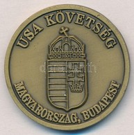 DN 'USA Követség - Magyarország, Budapest / Defense Attache System - United States Of America' Br Emlékérem (40mm) T:1- - Non Classificati