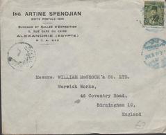 3347    Carta  Alexandrie , 1948, Cairo  Egipto - Brieven En Documenten