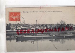 77 -  THORIGNY SUR MARNE- QUARTIER DU CENTRE ET PASSAGE A NIVEAU -1917 - Sonstige & Ohne Zuordnung