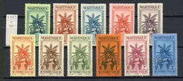 Martinique Taxe 1933 N°T12 à 22 - Michel N°P12 à 22 * - Série Corbeille De Fruits - Timbres-taxe