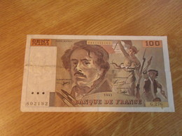 Classeur AA / FRANCE Billet De 100 Francs - 100 F 1978-1995 ''Delacroix''