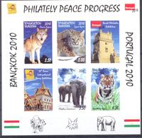 2010. Tajikistan, Animals, Philatelic Exhibitions Bangkok 2010 & Portugal 2010, S/s Imperforated, Mint/** - Tayikistán