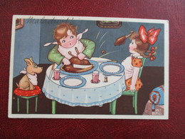 CPA ILLUSTRATEUR MAGRET BORISS MALADROIT REPAS POULET - Boriss, Margret