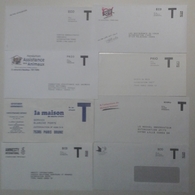France - Enveloppe Réponse - Petit Lot De 8 Enveloppes "américaines" Différentes - PAP : Risposta