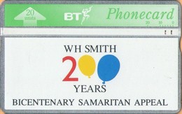 United Kingdom - BTA-042, W H Smith, Samaritan Appeal, Balloons, 75,000ex, 7/92, Used - BT Werbezwecke