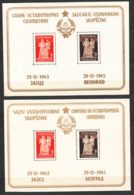 Yugoslavia Republic 1945 Constitution Mi#Block 3 I And II Mint Never Hinged - Ungebraucht