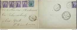 O) 1909 BRAZIL,AMBULANTE PORTO ALEGRE,  BENJAMIN COSNTANT 20 REIS ANILINE VIOLET SCOTT A49, MANUEL DEODORO DA FONSECA 20 - Lettres & Documents