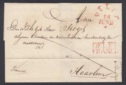 Pays-Bas 1830 - Précurseur "DELFT FRANCO " Vers Haarlem (6G24546) DC0895 - ...-1852 Precursori