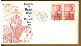 CANADA  - VISITA REALE REGINA ELISABETTA II -  Y 1959 - FDC - 1952-1960